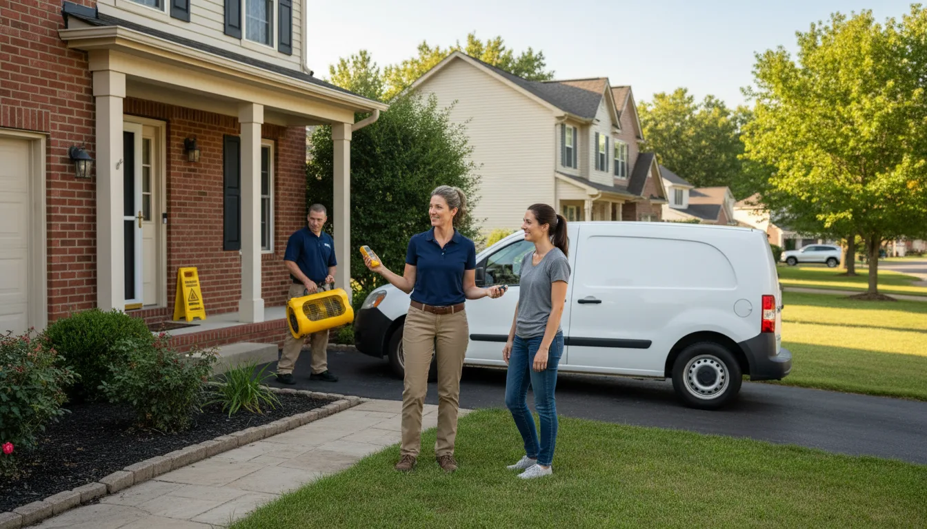 Residential water damage restoration in Morrison, CO